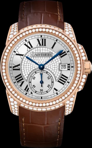 Calibre de Cartier 38 Pink Gold / Silver / Full Diamond