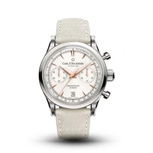 Manero Flyback 40 Stainless Steel / White