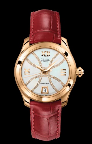 Lady Serenade Rose Gold / MOP - Index Line / Alligator