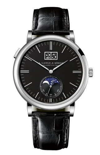 Saxonia Moonphase White Gold / Black