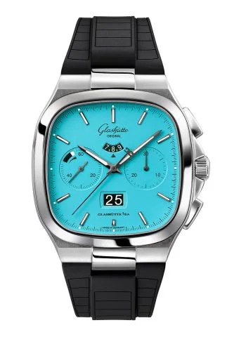 Seventies Chronograph Panorama Date Disco Blue / Rubber / Folding