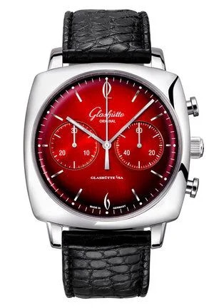 Sixties Square Chronograph Stainless Steel / Fire