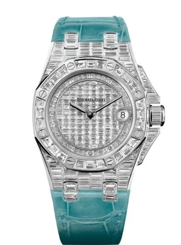Royal Oak OffShore 67543 Lady Quartz Emerald Hour