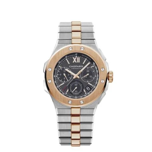 Alpine Eagle XL Chronograph Stainless Steel - Rose Gold / Black / Bracelet