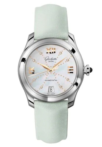 Lady Serenade Stainless Steel / MOP - Index Line / Satin - Folding