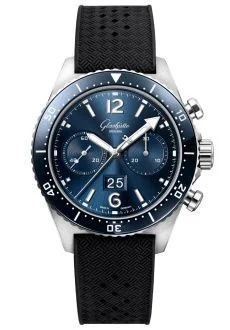 SeaQ Chronograph Stainless Steel / Blue / Rubber - Folding