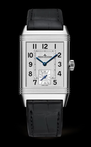 Reverso Classic Medium Small Seconds Stainless Steel / Silver / Alligator