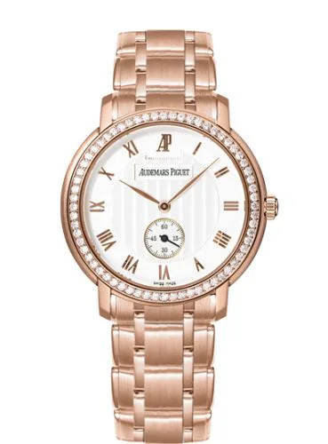 Jules Audemars Small Seconds Pink Gold / Diamond / Silver / Bracelet