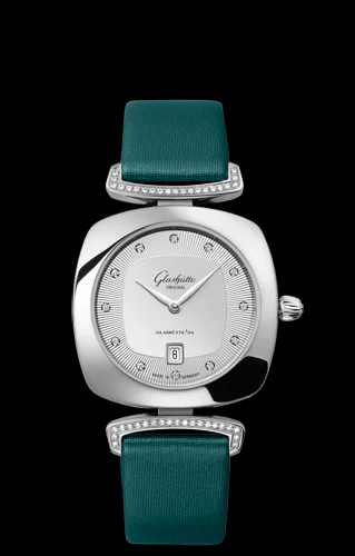 Pavonina Date Stainless Steel / Diamond / Silver / Calf