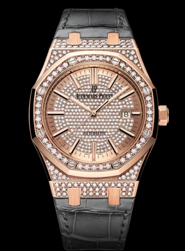 Royal Oak 15402 Pink Gold / Diamond