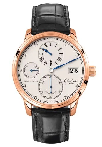 Senator Chronometer Regulator Red Gold / Silver / Alligator / Pin