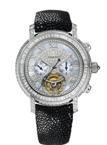Jules Audemars 26083 Tourbillon Chronograph White Gold / MOP