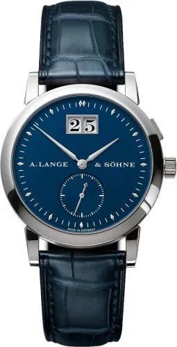 Saxonia Big Date White Gold / Blue