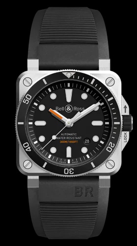 BR 03-92 Diver Stainless Steel / Black