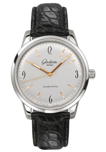 Sixties Stainless Steel / Silver / Alligator / Pin