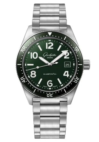 SeaQ Date Stainless Steel / Green / Bracelet