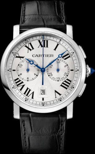 Rotonde de Cartier Chronograph Stainless Steel / Silver