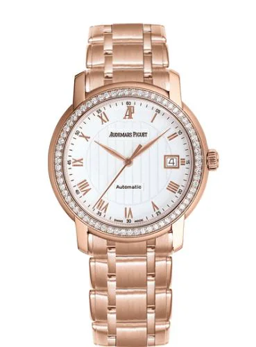 Jules Audemars Self-Winding Pink Gold / Diamond / Silver / Bracelet