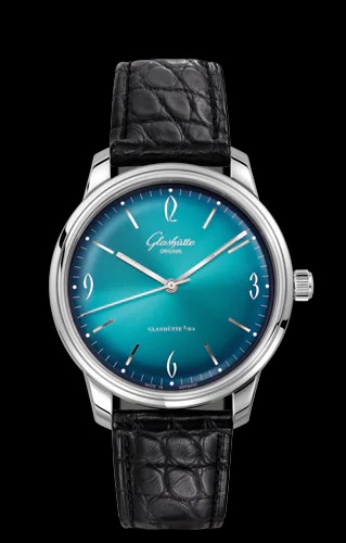 Sixties Stainless Steel / Iconic Aqua / Alligator