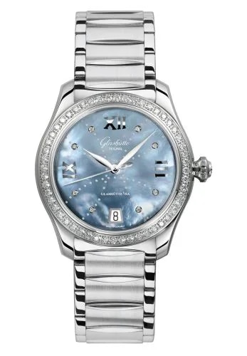 Lady Serenade Stainless Steel / Diamond / Blue MOP - Index Line / Bracelet