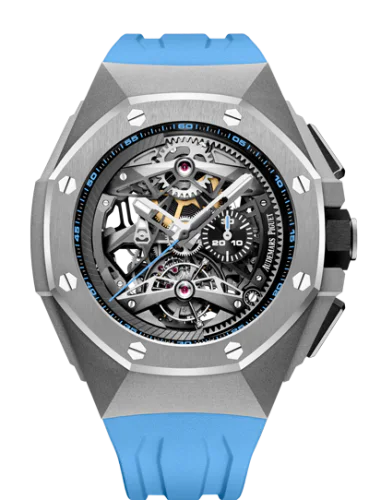 Royal Oak Concept Tourbillon Chronograph Openworked Selfwinding Titanium / Blue
