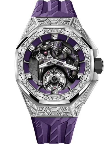 Royal Oak Concept Black Panther Flying Tourbillon White Gold