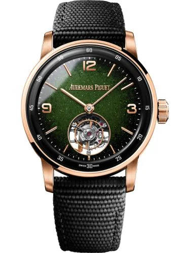 CODE 11.59 Tourbillon Selfwinding Ceramic - Pink Gold / Green Aventurine