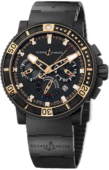 Ulysse Nardin Diver Black Sea Chronograph, image 1 Ulysse Nardin Diver Black Sea Chronograph, image 1