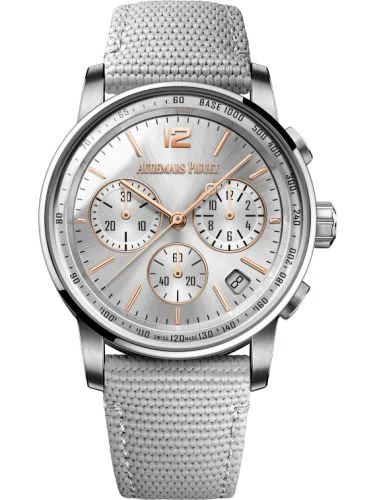CODE 11.59 Chronograph Selfwinding White Gold / Rose Gold / Silver / Fabric