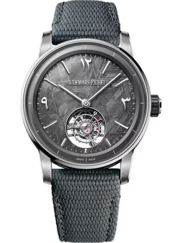 CODE 11.59 Tourbillon Selfwinding Ceramic - Stainless Steel / Meteorite - Eastern Arabic