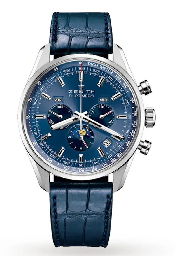 Zenith El Primero 410 Moonphase Chronograph, image 1 Zenith El Primero 410 Moonphase Chronograph, image 1
