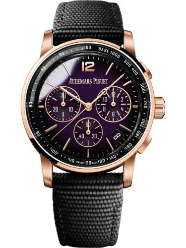CODE 11.59 Chronograph Selfwinding Pink Gold / Purple / Fabric